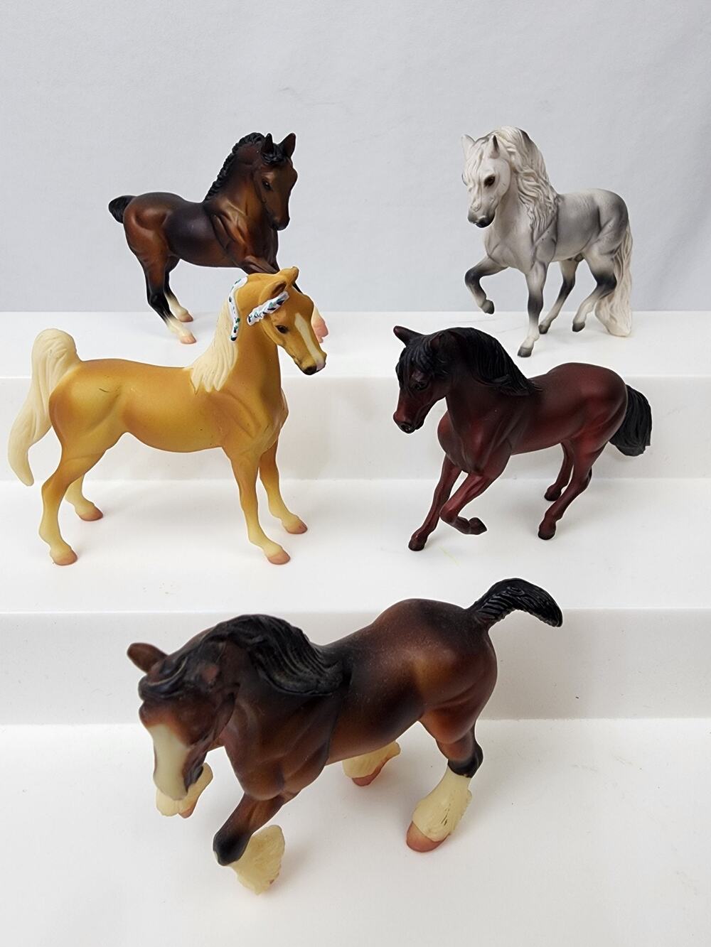 5 Breyer Molding Co. 3" Stablemates Palomino Andalusian Paso Fino Clydesdale '99